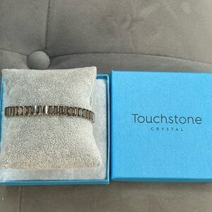 Touchstone Crystal LUXE Bracelet Silver Night
